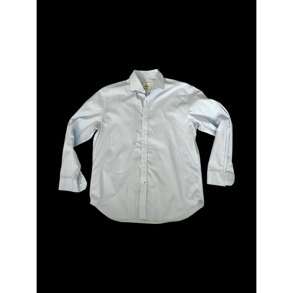Todd Snyder New York Long Sleeve Button Up Collared Light Blue Shirt Sz 16.5 Men